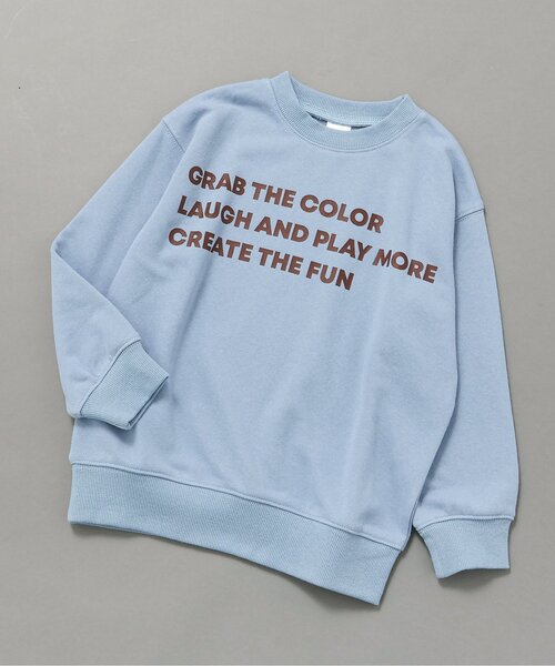 BREEZE（ブリーズ）の「【新色追加/WEB限定】イロイロロゴトレーナー_ジュニア対応（スウェット・キッズ・ブラック/パープル/ブラウン/エメラルド/アイボリー/レッド/グレー/オレンジ/オフホワイト/サックスブルー/キナリ・150/90/100/110/120/130/140）」の8枚目の写真