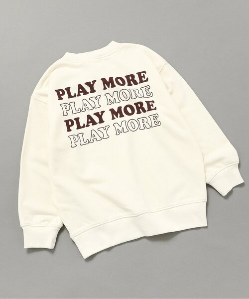 BREEZE（ブリーズ）の「【新色追加/WEB限定】イロイロロゴトレーナー_ジュニア対応（スウェット・キッズ・ブラック/パープル/ブラウン/エメラルド/アイボリー/レッド/グレー/オレンジ/オフホワイト/サックスブルー/キナリ・150/90/100/110/120/130/140）」の3枚目の写真