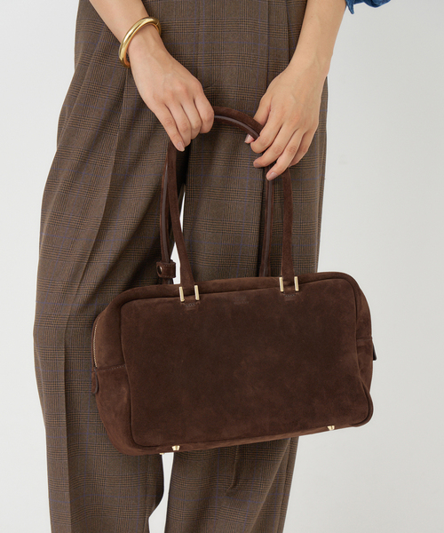 IENA（イエナ）の「《追加》Manuel MILANO/マニュエルミラノ SUEDE BOSTON スエードボストンバッグ（ボストンバッグ・レディース・キャメル/ブラウン・FREE）」の16枚目の写真