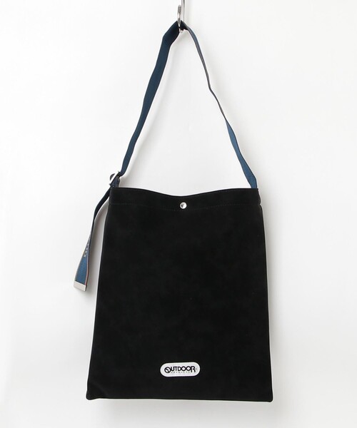 fredy emue（フレディエミュ）の「【OUTDOOR PRODUCTS /アウトドアプロダクツ】ロゴジャガードテープトートバッグ（ショルダーバッグ・レディース・キャメル/ブラック・FREE）」の2枚目の写真