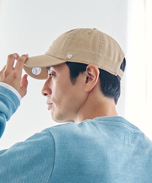 '47（フォーティーセブン）の「47CLEAN UP LAキャップ（キャップ・メンズ・ネイビー/ベージュ/オフホワイト/ブラック/ライトグレー/コバルトブルー/ダークグリーン・FREE）」の13枚目の写真
