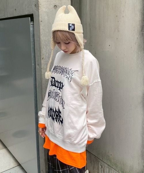 Candy Stripper（キャンディストリッパー）の「NEVERTHELESS スウェット（スウェット・レディース・ブラック/オフホワイト・FREE）」の18枚目の写真