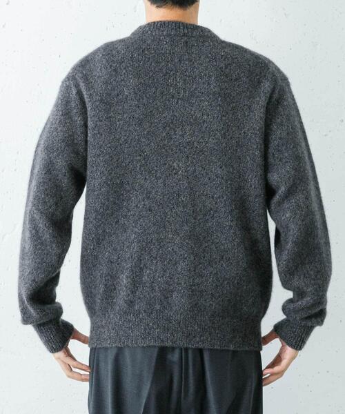 URBAN RESEARCH(アーバンリサーチ)の「new basic CASHMERE SILK MOULINE CREW-NECK KNIT(ニット/セーター・メンズ・チャコールグレー/グレー系その他・MEDIUM/X-LARGE/LARGE)」の11枚目の写真