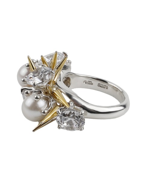 e.m.（イーエム）の「スタッズシルバーリング/SILVER/NEWCOLLECTION/レディース/メンズ（リング・レディース・シルバー・L）」の4枚目の写真