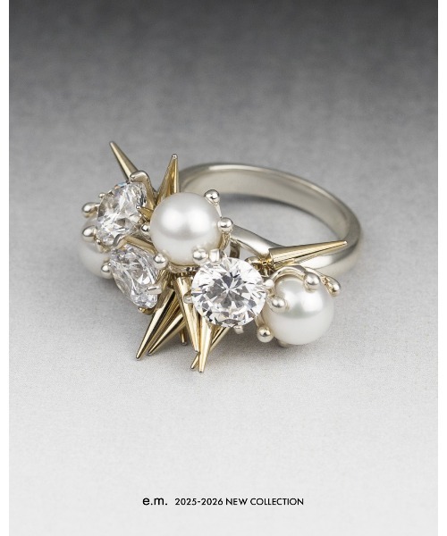 e.m.（イーエム）の「スタッズシルバーリング/SILVER/NEWCOLLECTION/レディース/メンズ（リング・レディース・シルバー・L）」の5枚目の写真