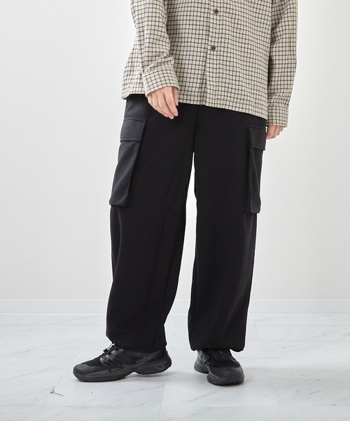 VIBGYOR(ヴィブジョー)の「TCポンチワイドカーゴパンツ(CN)(カーゴパンツ・メンズ・杢グレー/ブラック/ライトグレー・X-LARGE/LARGE/MEDIUM)」の2枚目の写真