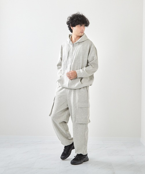 VIBGYOR(ヴィブジョー)の「TCポンチワイドカーゴパンツ(CN)(カーゴパンツ・メンズ・杢グレー/ブラック/ライトグレー・X-LARGE/LARGE/MEDIUM)」の11枚目の写真