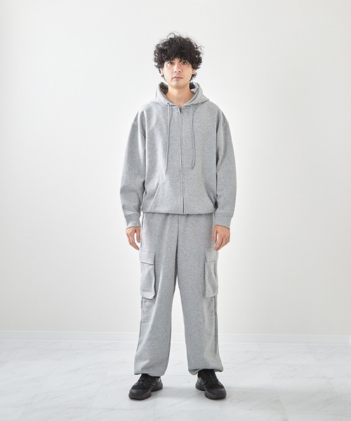 VIBGYOR(ヴィブジョー)の「TCポンチワイドカーゴパンツ(CN)(カーゴパンツ・メンズ・杢グレー/ブラック/ライトグレー・X-LARGE/LARGE/MEDIUM)」の13枚目の写真