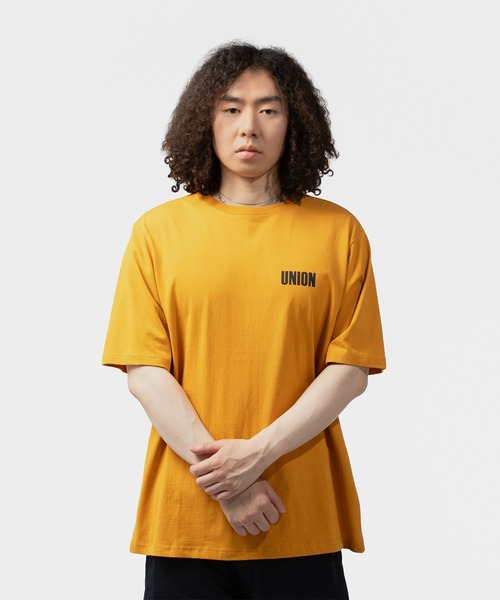 UNION(UNION TOKYO)(ユニオン)の「UNION TOKYO FRONTIN TEE ユニオントーキョー(Tシャツ/カットソー・メンズ・イエロー/ネイビー・XL/L/M/XXL/S)」の6枚目の写真