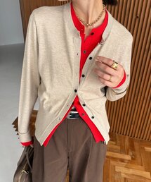 DouDou（ドゥドゥ）の「【SAKURA企画】 ニットレイヤード風カーディガン（カーディガン/ボレロ）」