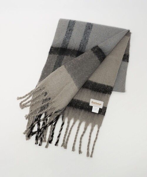 Barbour（バブアー）の「＜Barbour＞タータンチェック マフラー（マフラー・レディース・オフホワイト/オリーブ/グレー系・FREE）」の11枚目の写真