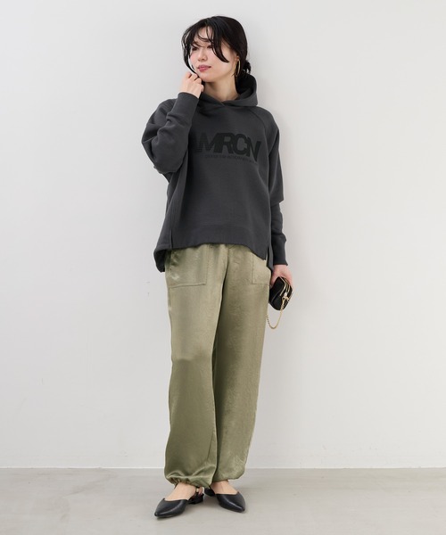 AMERICANA（アメリカーナ）の「15th ANNIVERSARY 【AMERICANA×MICA&DEAL】ロゴフードパーカー（パーカー・レディース・ダークネイビー/オートミール/ブラウン/チャコールグレー・FREE）」の6枚目の写真