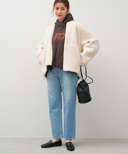 AMERICANA（アメリカーナ）の「15th ANNIVERSARY 【AMERICANA×MICA&DEAL】ロゴフードパーカー（パーカー・レディース・ダークネイビー/オートミール/ブラウン/チャコールグレー・FREE）」の18枚目の写真