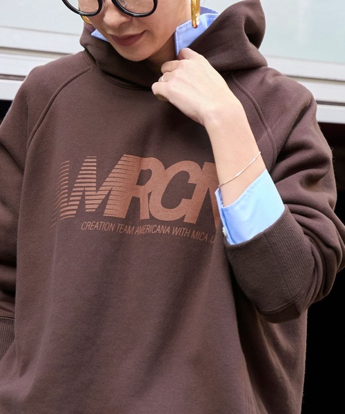 セール】15th ANNIVERSARY 【AMERICANA×MICA&DEAL】ロゴフードパーカー