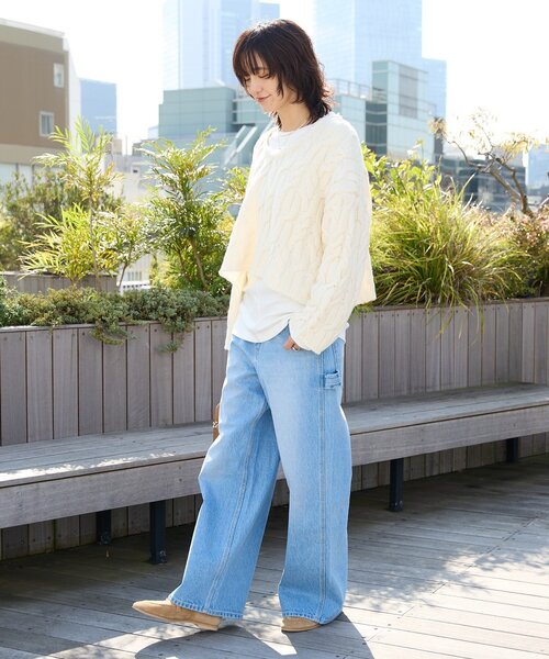 MONN.:.(モン)】ルーズペインターデニム（デニムパンツ）｜RIVE DROITE