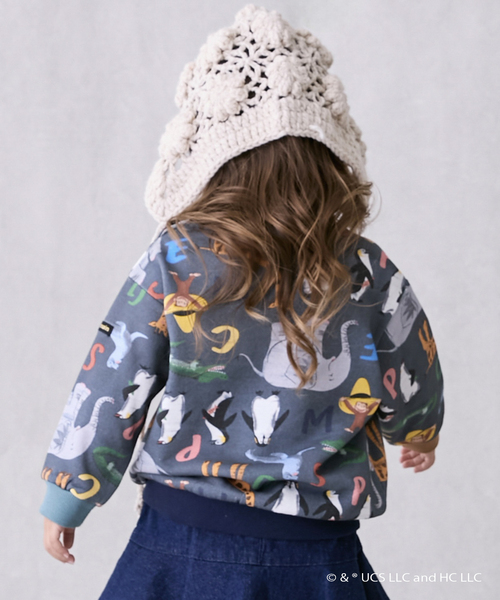 petit main（プティマイン）の「【おさるのジョージ】総柄トレーナー（スウェット・キッズ・アイボリー/ネイビー・130cm/110cm/120cm/100cm/80ｃｍ/90cm）」の18枚目の写真