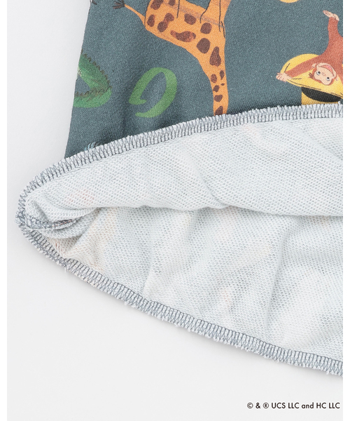 petit main（プティマイン）の「【おさるのジョージ】総柄トレーナー（スウェット・キッズ・アイボリー/ネイビー・130cm/110cm/120cm/100cm/80ｃｍ/90cm）」の6枚目の写真