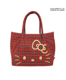 ハローキティコラボ（ハローキティコラボ）の「ルートート / IP.デリ.チェック.ハローキティ-A（トートバッグ）」