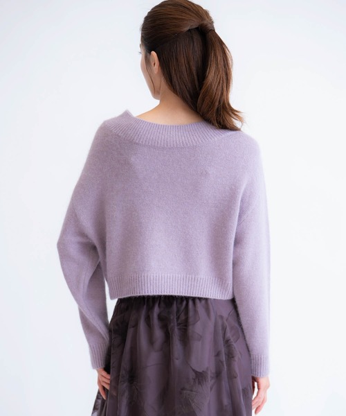 NOELA(ノエラ)の「2WAYアンゴララクーン混ニット(ニット/セーター・レディース・グレー/オフホワイト/ブラウン/ラベンダー・フリー)」の21枚目の写真