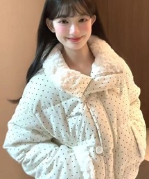 NoBelle（ノベル）の「ドットコーデュロイ中綿ダウン（ダウンジャケット/コート）」