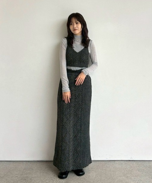 スカート anuke Cable Knit Skirt Cable Knit Skirt（スカート）｜anuke（アンヌーク）のファッション