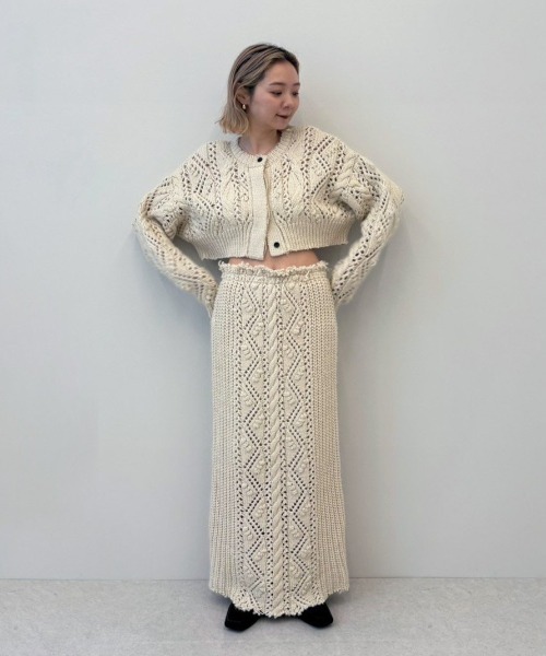 Cable Knit Skirt（スカート）｜anuke（アンヌーク）のファッション