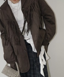 chuclla | フリンジオーバージャケット chw25a121(その他アウター)