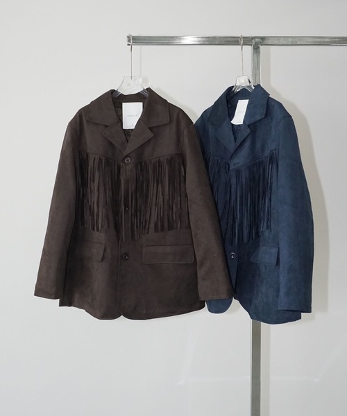 chuclla（チュクラ）の「フリンジオーバージャケット chw25a121（その他アウター・レディース・ブラウン/ブルー・FREE）」の20枚目の写真