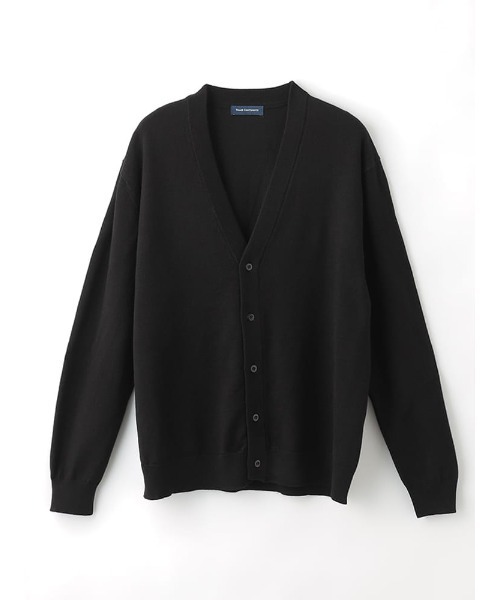 TRANS CONTINENTS(トランスコンチネンツ)の「TRANS CONTINENTS BIZニット Vネックカーディガン ブラック/グレー/ネイビー(カーディガン/ボレロ・メンズ・ネイビー/チャコールグレー/ブラック・LL/M/L)」の1枚目の写真