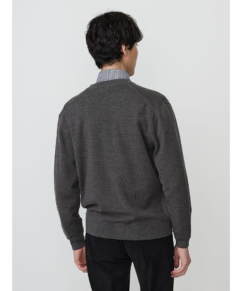 TRANS CONTINENTS(トランスコンチネンツ)の「TRANS CONTINENTS BIZニット Vネックカーディガン ブラック/グレー/ネイビー(カーディガン/ボレロ・メンズ・ネイビー/チャコールグレー/ブラック・LL/M/L)」の10枚目の写真