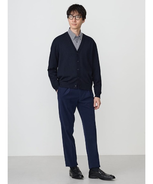 TRANS CONTINENTS(トランスコンチネンツ)の「TRANS CONTINENTS BIZニット Vネックカーディガン ブラック/グレー/ネイビー(カーディガン/ボレロ・メンズ・ネイビー/チャコールグレー/ブラック・LL/M/L)」の17枚目の写真