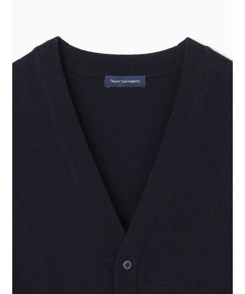 TRANS CONTINENTS(トランスコンチネンツ)の「TRANS CONTINENTS BIZニット Vネックカーディガン ブラック/グレー/ネイビー(カーディガン/ボレロ・メンズ・ネイビー/チャコールグレー/ブラック・LL/M/L)」の21枚目の写真