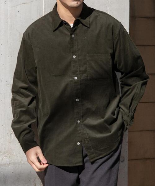 セール】アーバンリラックスコーデュロイレギュラーシャツ（シャツ