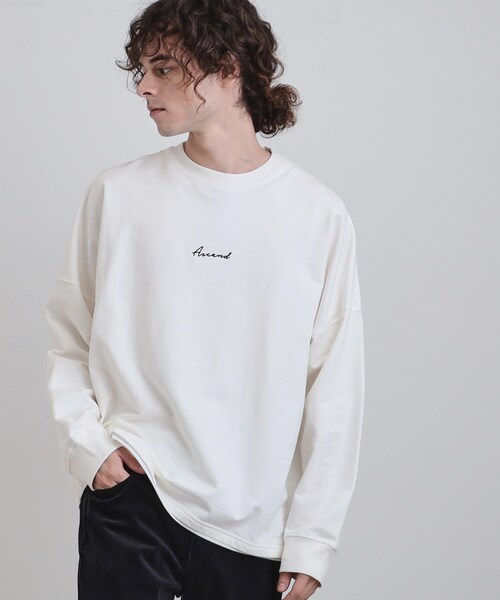 セール】ドルマンレイヤードスウェット（Tシャツ/カットソー）｜tk