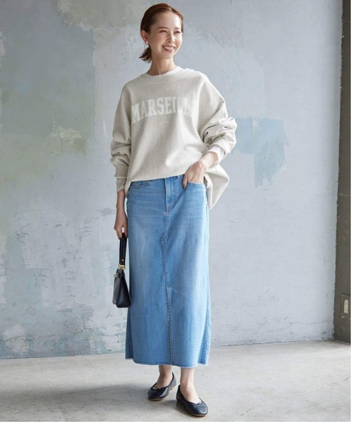 SLOBE IENA(スローブイエナ)の「《WEB限定/追加3》MARSEILLE ロゴスウェット(スウェット・レディース・アイボリー/チャコールグレー・FREE)」の13枚目の写真