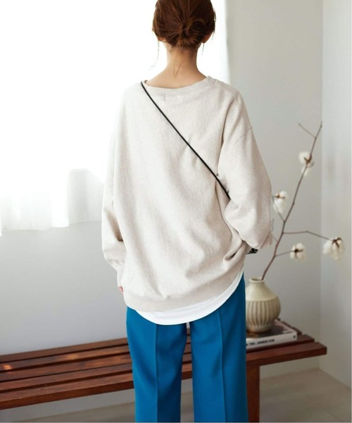 SLOBE IENA(スローブイエナ)の「《WEB限定/追加3》MARSEILLE ロゴスウェット(スウェット・レディース・アイボリー/チャコールグレー・FREE)」の20枚目の写真