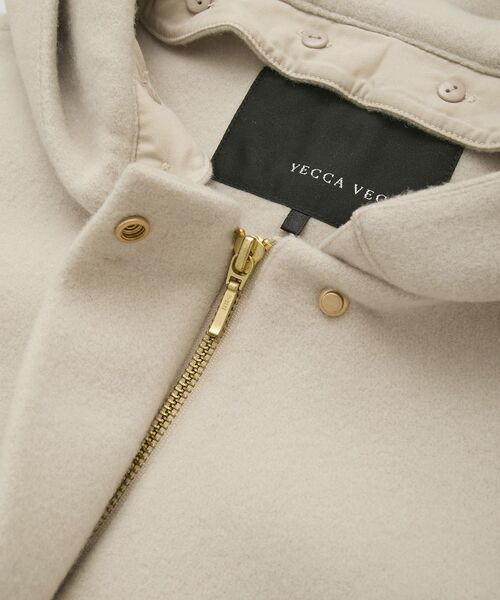 YECCA VECCA（イェッカヴェッカ）の「ウール混2wayショートコート（その他アウター・レディース・ライトベージュ/ダークネイビー/モカ・FREE）」の5枚目の写真