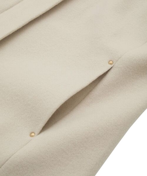 YECCA VECCA（イェッカヴェッカ）の「ウール混2wayショートコート（その他アウター・レディース・ライトベージュ/ダークネイビー/モカ・FREE）」の4枚目の写真