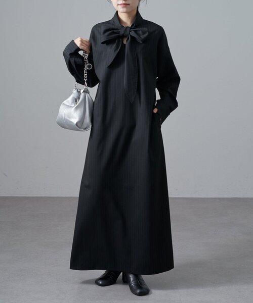 セール】ストライプボウタイワンピース（ワンピース）｜Lui's（ルイス