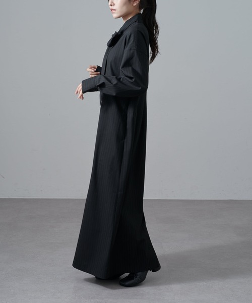 Lui's(ルイス)の「ストライプボウタイワンピース(ワンピース・レディース・グレー/ブラック・FREE)」の14枚目の写真