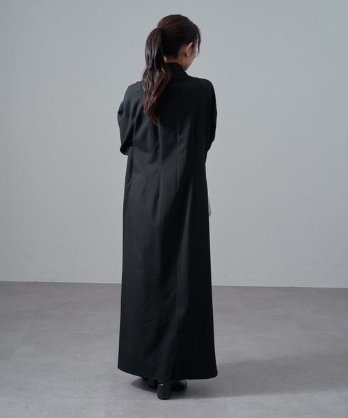 Lui's(ルイス)の「ストライプボウタイワンピース(ワンピース・レディース・グレー/ブラック・FREE)」の15枚目の写真