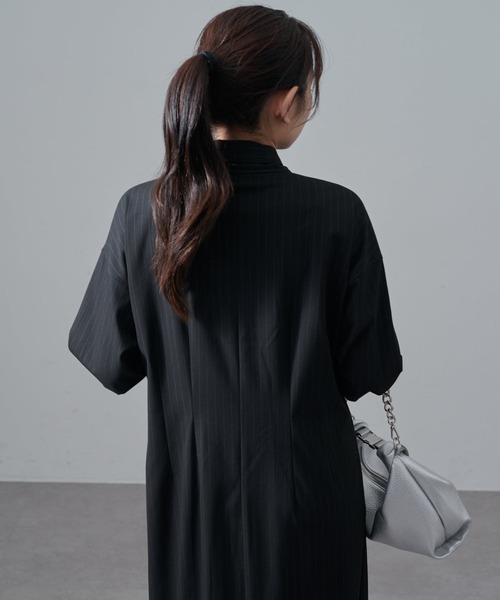 Lui's(ルイス)の「ストライプボウタイワンピース(ワンピース・レディース・グレー/ブラック・FREE)」の20枚目の写真