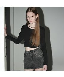 3D Pattern long Tee - 4COL
