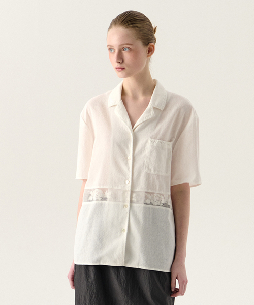 TTUDEMENT(トュードメント)の「FRENCH LACE SHIRT IVORY(シャツ/ブラウス・レディース・その他・FREE)」の2枚目の写真