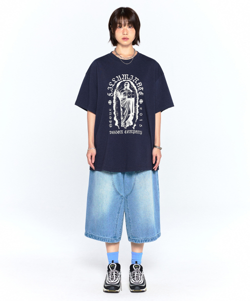 F.ILLUMINATE(フィルミネイト)の「パイオニアラウンドTシャツ-ネイビー(Tシャツ/カットソー・レディース・その他・SMALL/MEDIUM)」の5枚目の写真