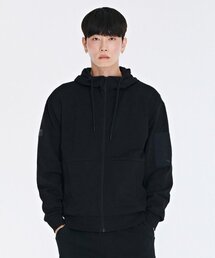 共用袖ポケットフードジップアップジャンパー-CARU4311B03