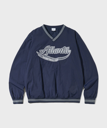 BASKETBALL WARMUP PULLOVER_NAVY
