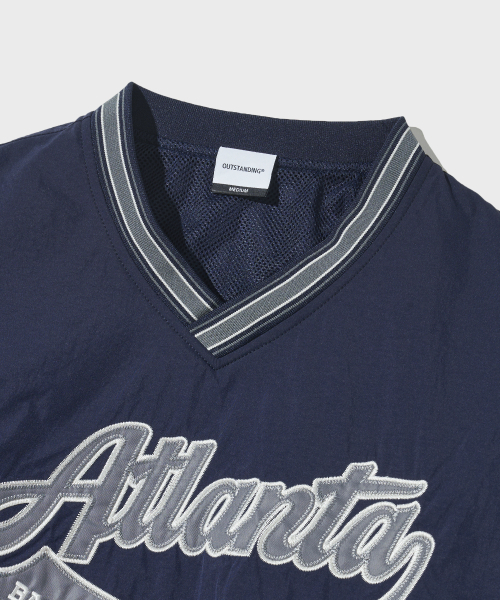OUTSTANDING(アウトスタンディング)の「BASKETBALL WARMUP PULLOVER_NAVY(Tシャツ/カットソー・レディース・その他・SMALL/LARGE)」の3枚目の写真