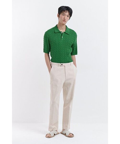 MUSINSA STANDARD（ムシンサスタンダード）の「ストレートデニムスラックス[クリーム]（デニムパンツ・メンズ・その他・29/30/31/33/26/27/28/38/36/34/32）」の11枚目の写真