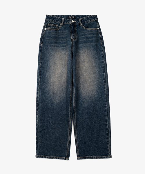 TOFFEE(トフィー)の「モアワイドデニムパンツ (OIL WASHED INDIGO)(デニムパンツ・メンズ・その他・SMALL/MEDIUM/LARGE/X-LARGE)」の2枚目の写真